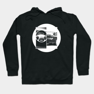 MITSUBISHI 3000GT Black 'N White 5 (Black Version) Hoodie